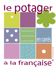 Le logo du potager en carrés à la française garantit l'authenticité et la qualité de la méthode